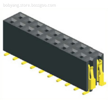 2.54mm Female Header Dual Row SMT TypeH8.5